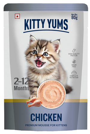 Kitty Yums Chicken Premium Mousse For Kittens