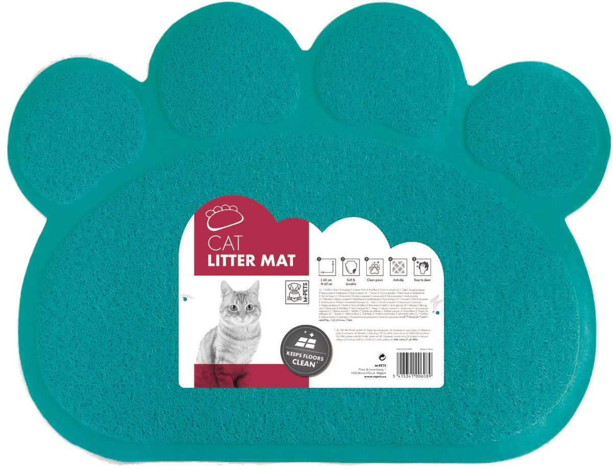 M-PETS Paw-Shaped Cat Litter Mat