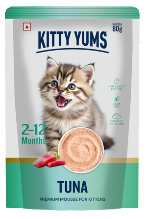 Kitty Yums Tuna Premium Mousse For Kittens