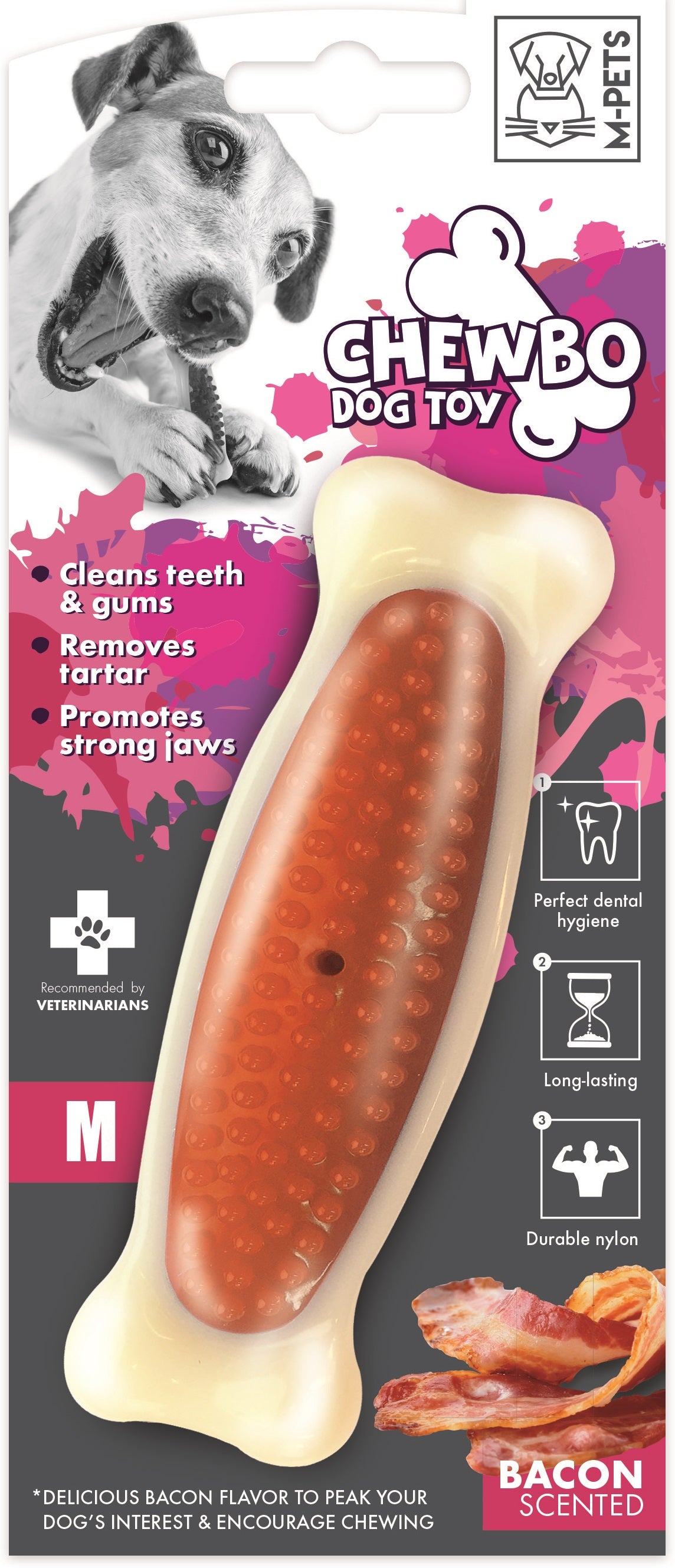 M-Pets Chewbo Becon Scented Bone Dog Toy - Main Image
