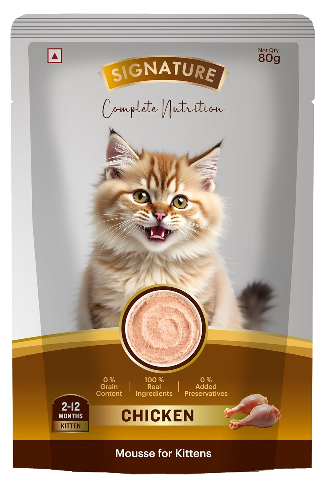 Signature Grain Zero Wet Chicken Mousse For Kittens