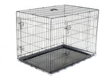 Naaz International Wire Cage For Dogs & Cats - Black