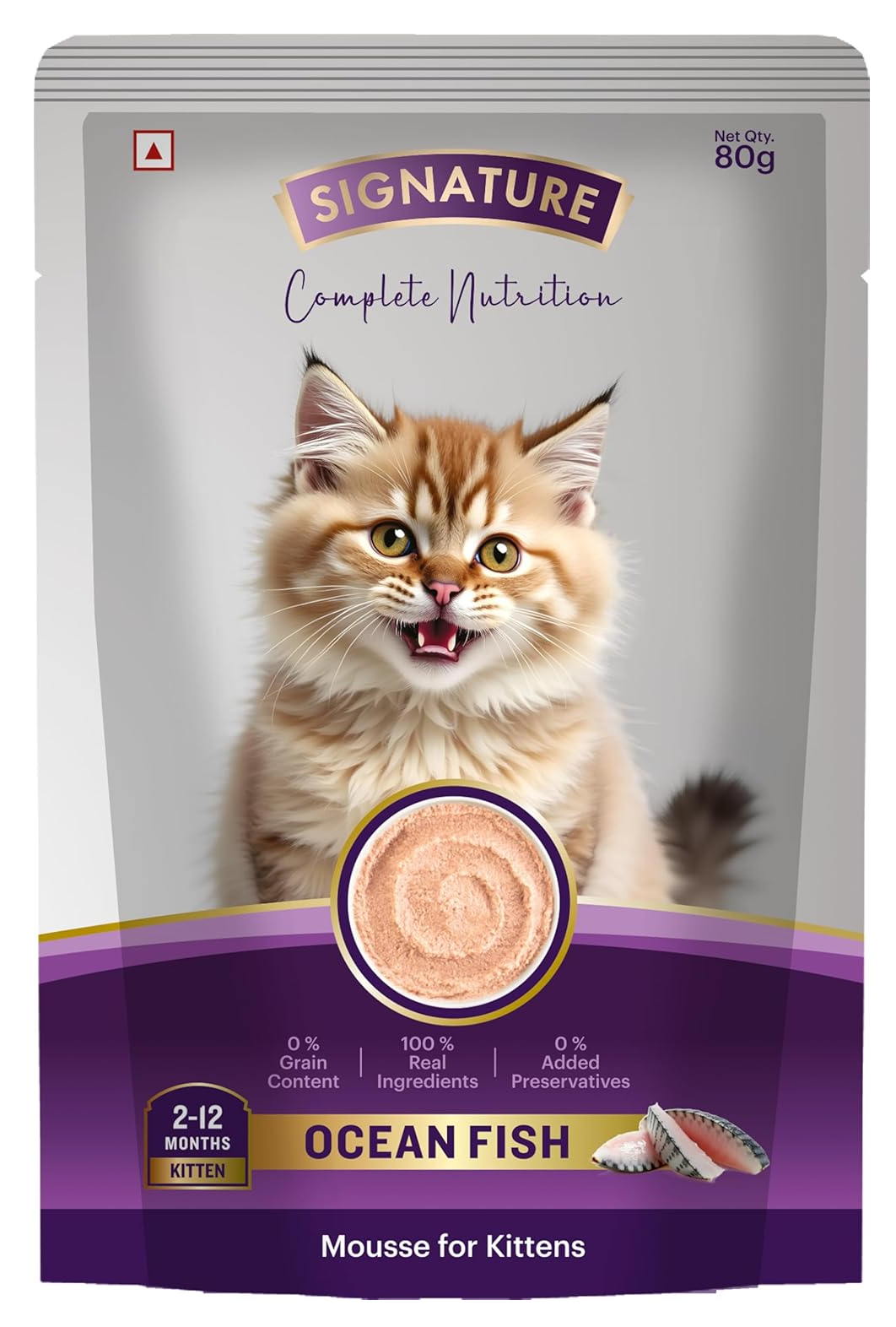 Signature Grain Zero Wet Ocean Fish Mousse For Kittens