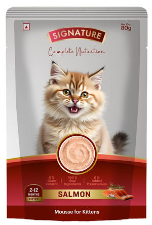 Signature Grain Zero Wet Salmon Mousse For Kittens