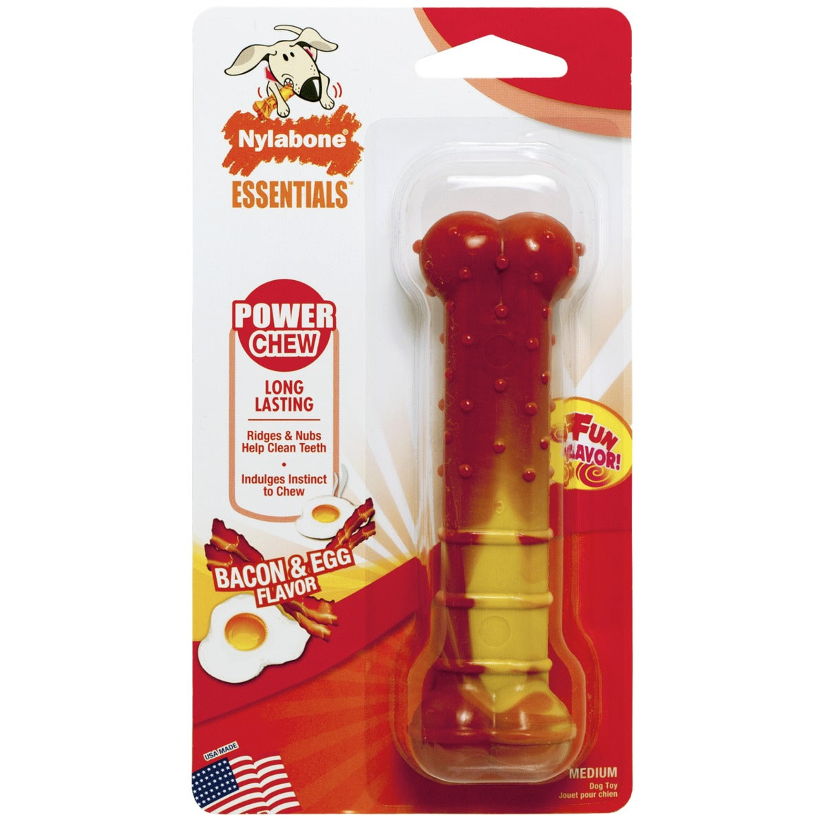 Nylabone Flavour Fun Power Chew Bacon & Egg