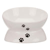Trixie Ceramic Raised Shape Bowl for Cats - White