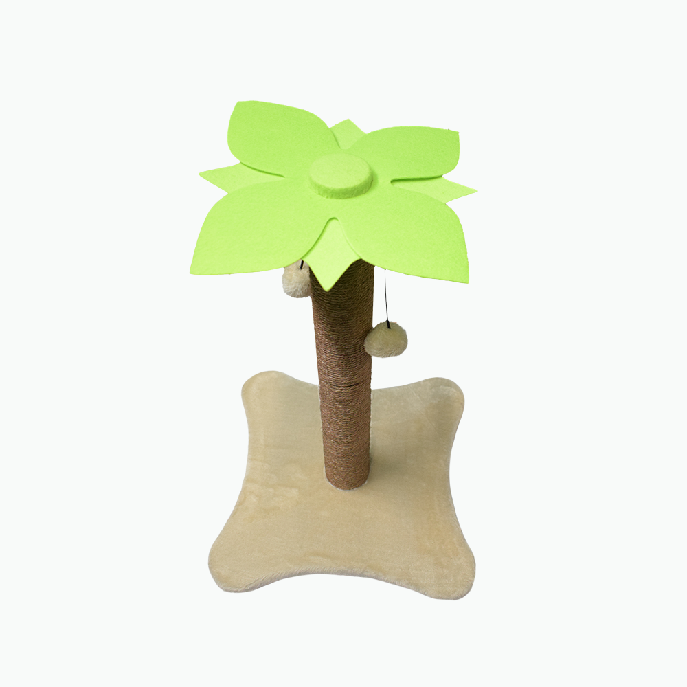 Basil Cat Coconut Tree Scratcher With Dangler