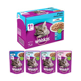 Whiskas Fish Selection In Jelly Salmon, Tuna, Coley And Whitefish Adult Cat Pouch