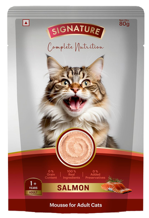 Signature Grain Zero Wet Salmon Mousse For Adult Cats