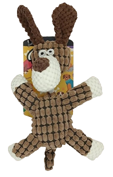 Smarty Pet Animal Plush Squeaky Chew Toy with Rope Neck For Dog