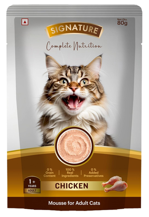 Signature Grain Zero Wet Chicken Mousse For Adult Cats