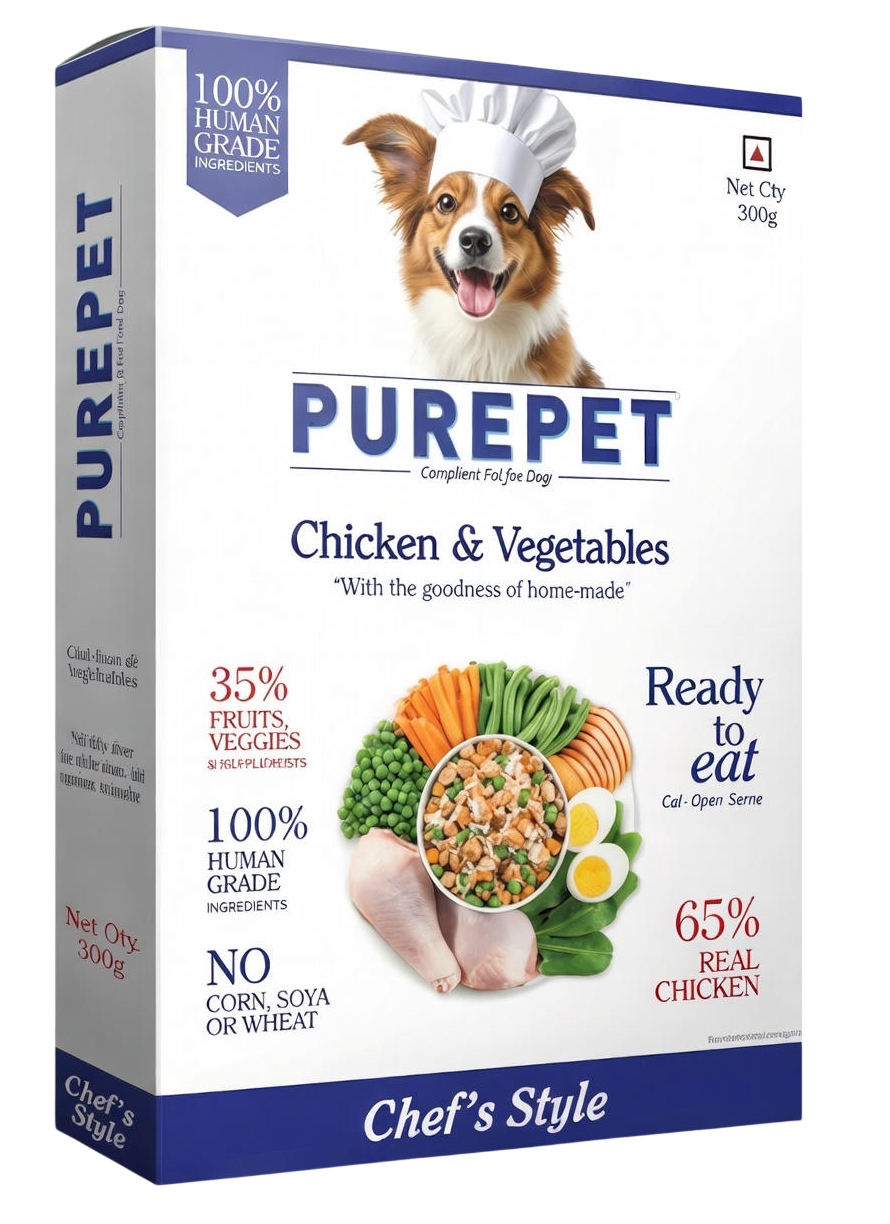 Purepet Chicken & Vegetables Biryani Fresh Food For Dogs