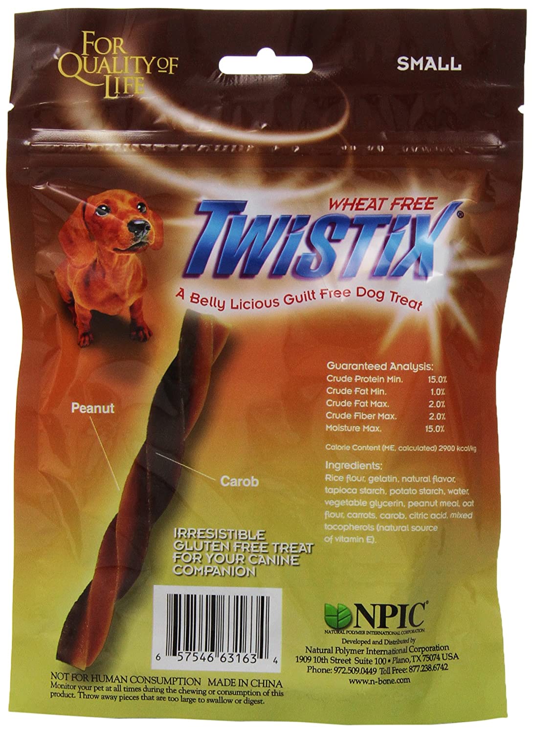 Twistix 'Peanut & Carob Flavour'