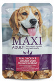 Maxi Real Chicken & Chicken Liver Chunks Adult Gravy For Dogs