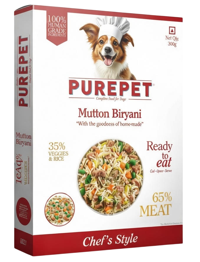 Purepet Mutton Biryani Fresh Food For Dogs