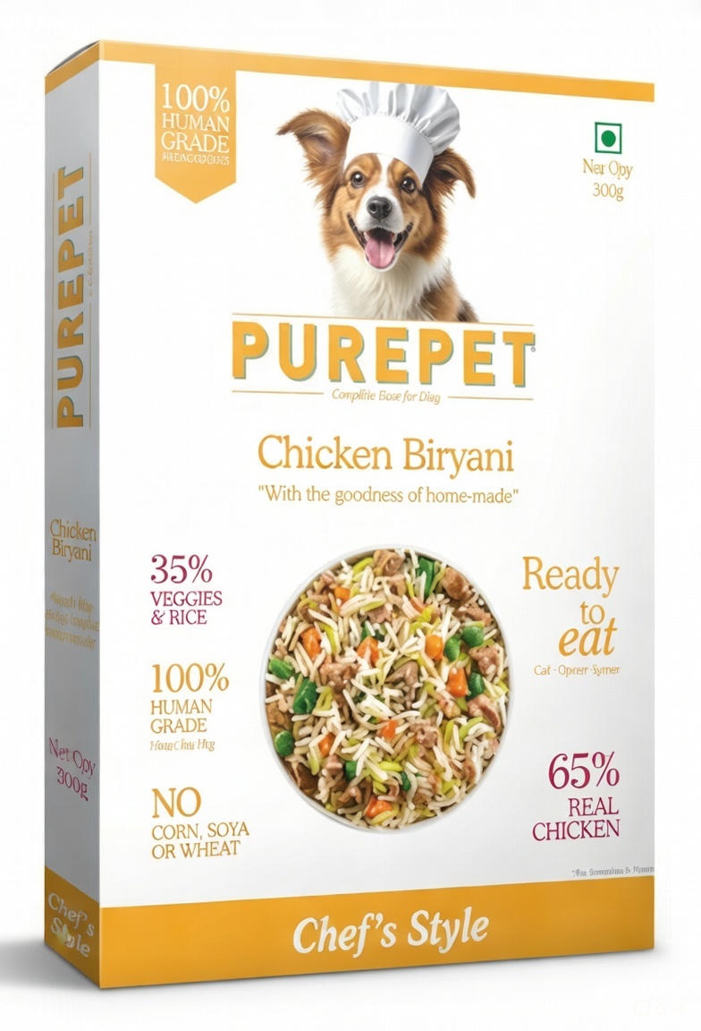 Purepet Chicken Biryani Fresh Food For Dogs