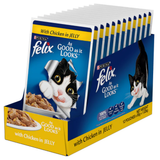 Purina Felix With Chicken In Jelly Cat Pouch 85 G (Pack Of 10 + 2 Free)