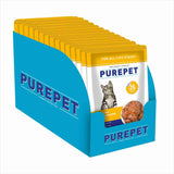 Purepet Real Tuna and Chicken Liver in Gravy Adult Cat