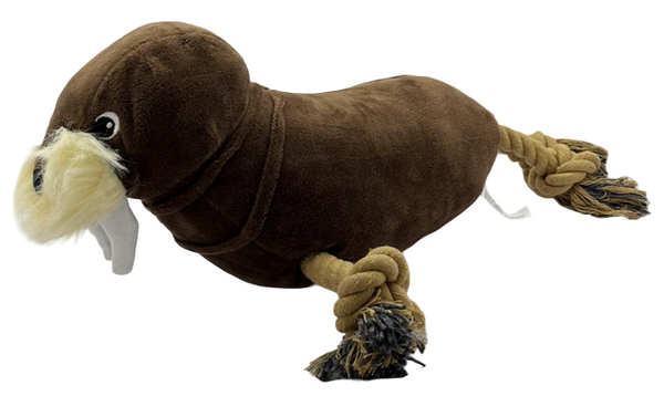 Smarty Pet Plush Walrus Dog Toy With Rope Knot – ShakeHands