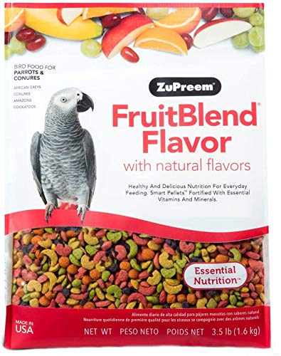 ZuPreem FruitBlend Flavor Bird Food for Parrots & Conures