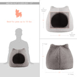 Outward Hound Meow Hut Fur Cat Bed