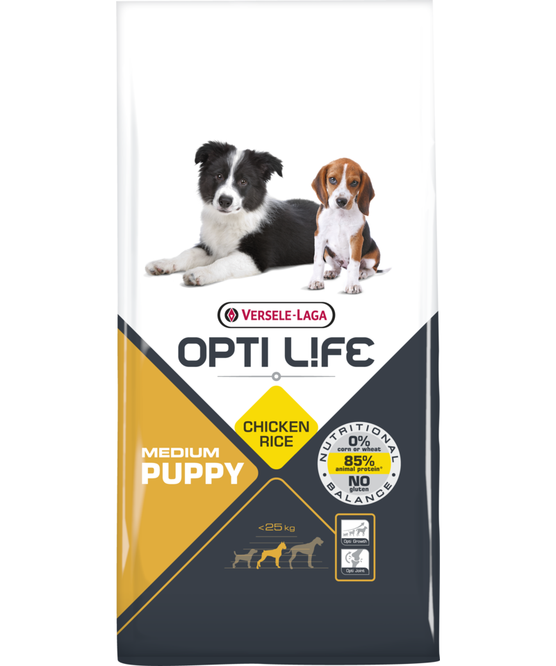 Versele Laga Opti Life Medium Puppy - Chicken Rice