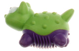 Gigwi Suppa Puppa Cat Shape Dog Toy - Green/Purple