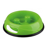 Trixie Slow Feed Plastic Bowl - (Green)