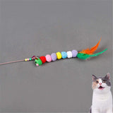 Pets Empire Teaser Wand & Colorful Feather Cat Stick Toy