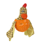 Basil Flamingo / Chicken Bird With TPR Ball & Squeaky Neck Plush Dog Toy