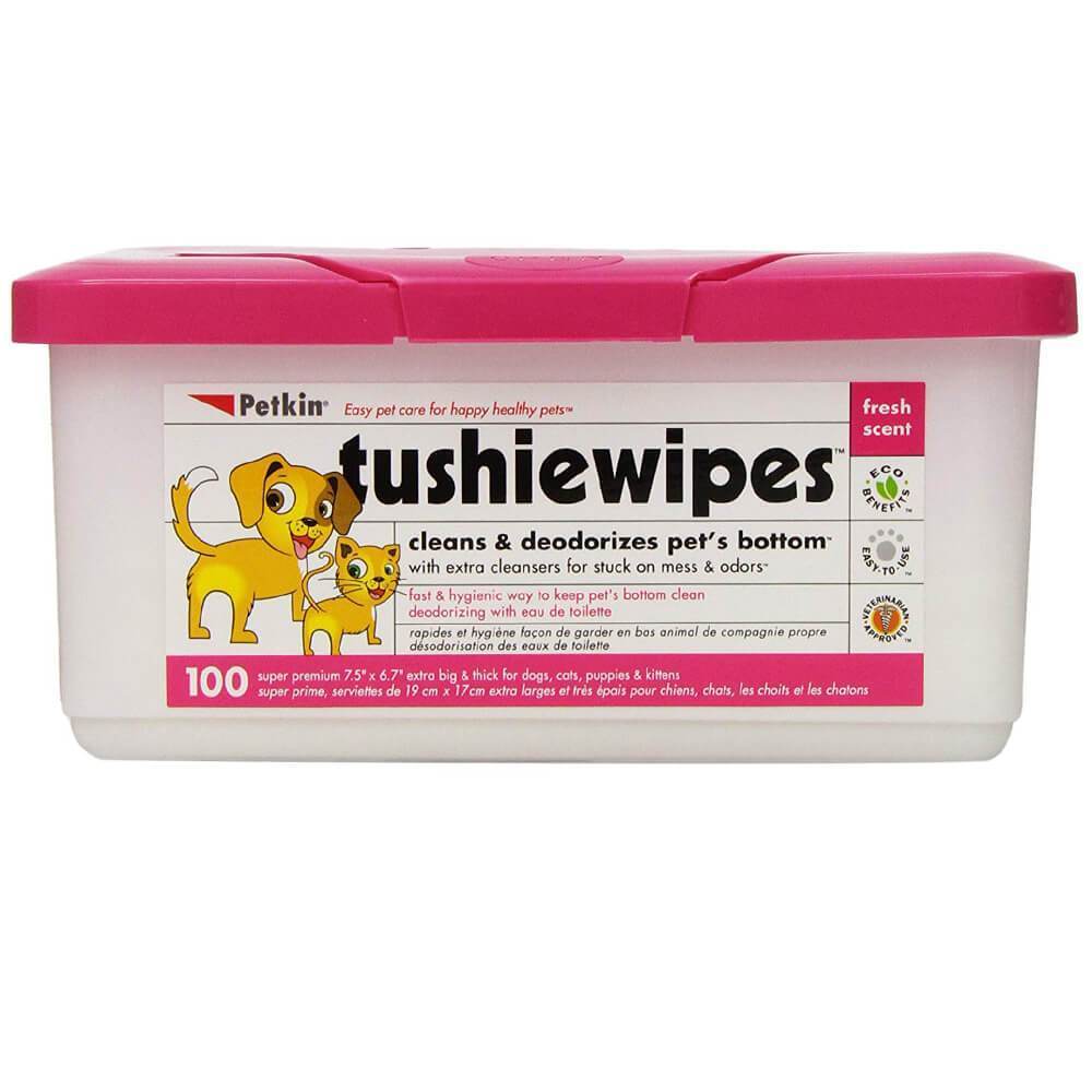 Petkin Tushiewipes Cleans Deodorizes - Main Image