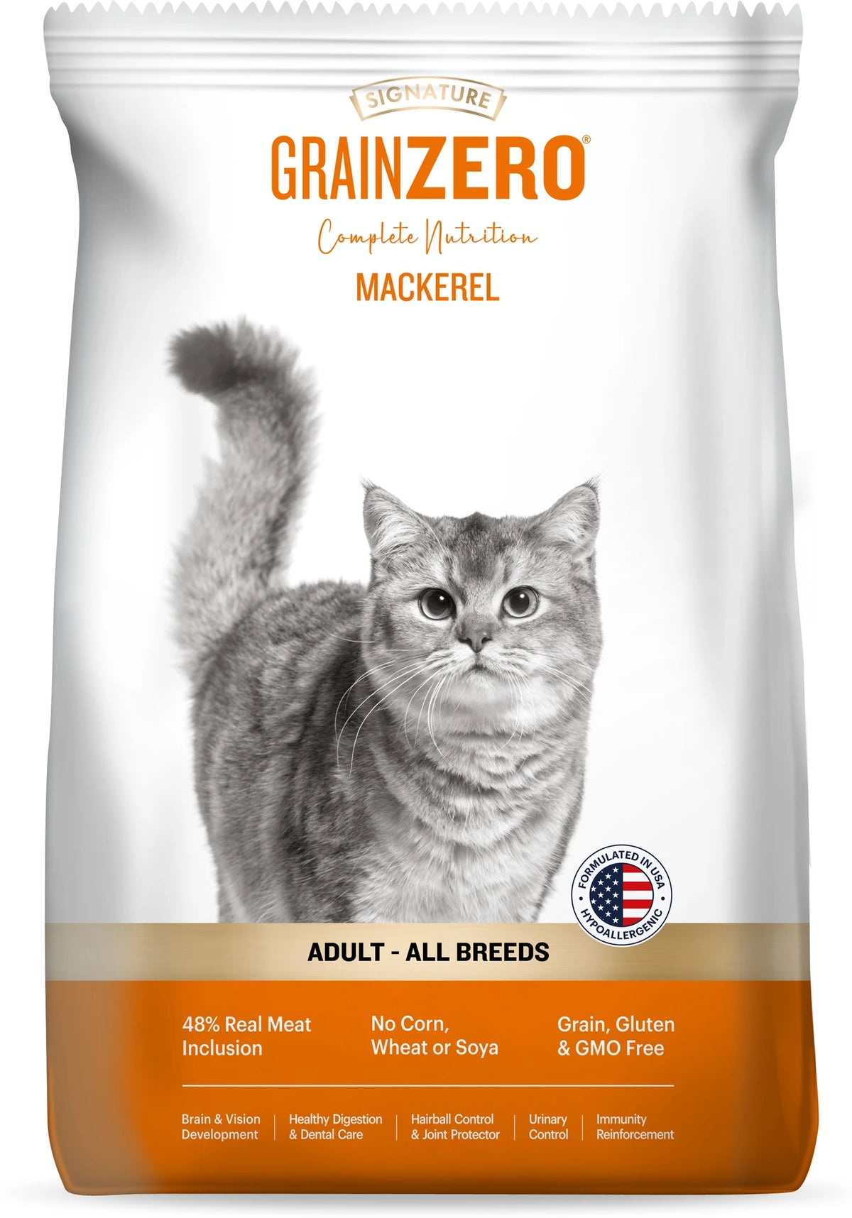 Signature Grainzero Adult All Breed Mackerel Cat Dry Food
