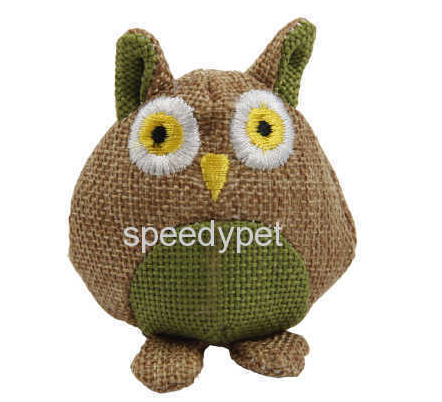 Speedy Pet Owl Shape Jute Cat Toy