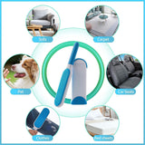 Smarty Pet Plastic Fur Remover Lint Brush With Self Cleaning Base