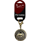 Smarty Pet Round Shape Tag Cum Collar Charm