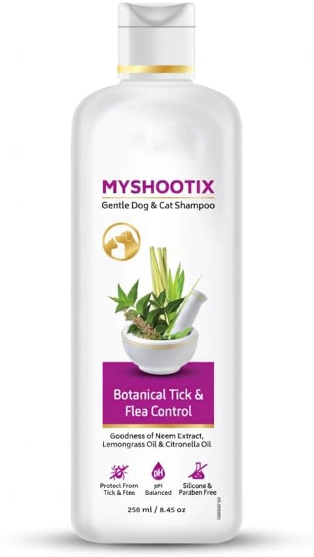 Lozalo Myshootix Botanical Ticks & Flea Repellent Shampoo