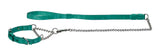 Kennel Soft Nylon Chain Lead Medium Thick & Choke Collar (W = 1") (T = 3mm)