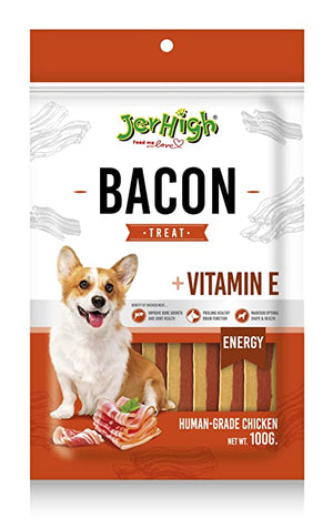 JerHigh : Bacon Dog Treat with Vitamin E