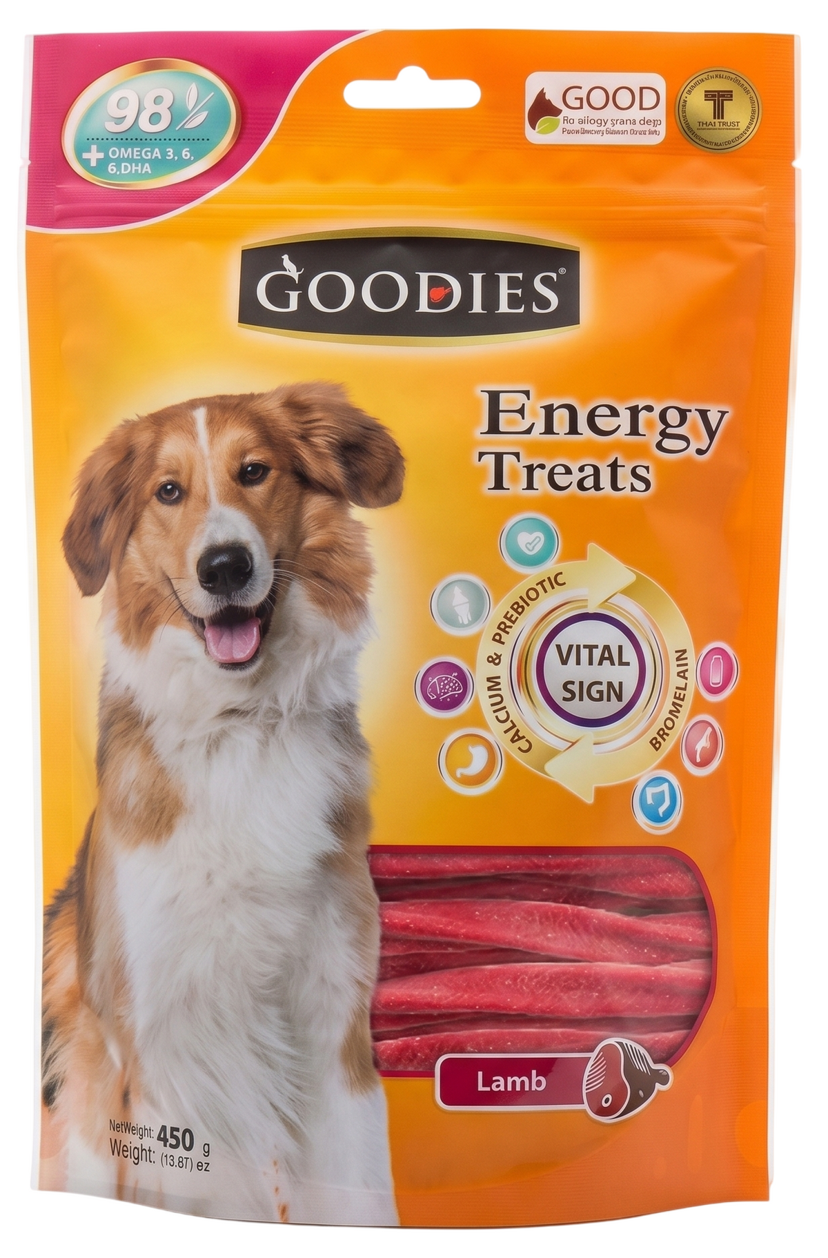 Goodies Twisted Sticks - Red/Lamb