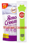 Gnawlers Smooth & Creamy Lickable Cat Treat Salmon Flv Mega Pk 20 Tubes With Free Feeding Spoon