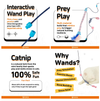 Fofos Sardine Wand 2 Pack Interactive Cat Toy