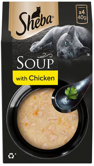 Sheba Soup With Chicken Adult Cat Food