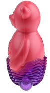Gigwi Suppa Puppa Squeak Bear Shape Toy - Pink/Purple