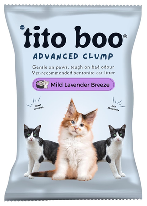 Tito Boo Advanced Clump Mild Lavender Breeze Bentonite Cat Litter