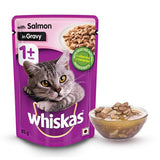 Whiskas With Salmon In Gravy Adult Cat Pouch 85 G (Pack of 12) - Ecom Pack