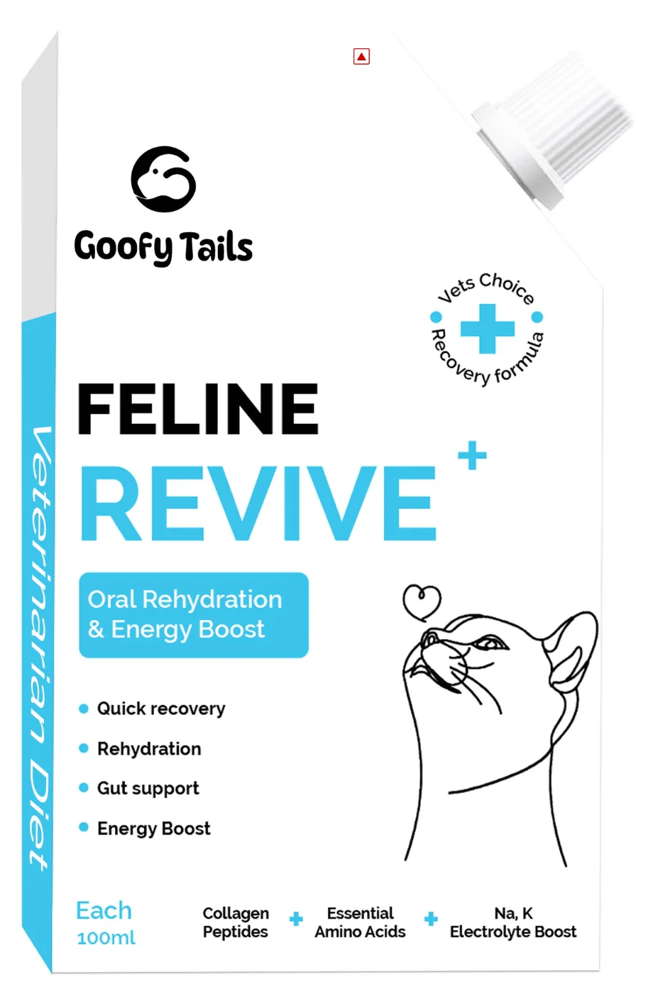 Goofy Tails Feline Revive+ Oral Rehydration And Energy Supplement For Cats
