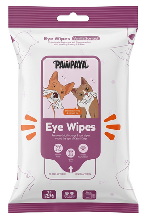 Pawpaya Eye Wipes For Dogs And Cats