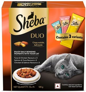 Sheba Duo Crunchy Adult Cat Treats