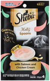 Sheba Melty Spoons With Salmon & Chicken Cream Lickable Creamy Cat Treats