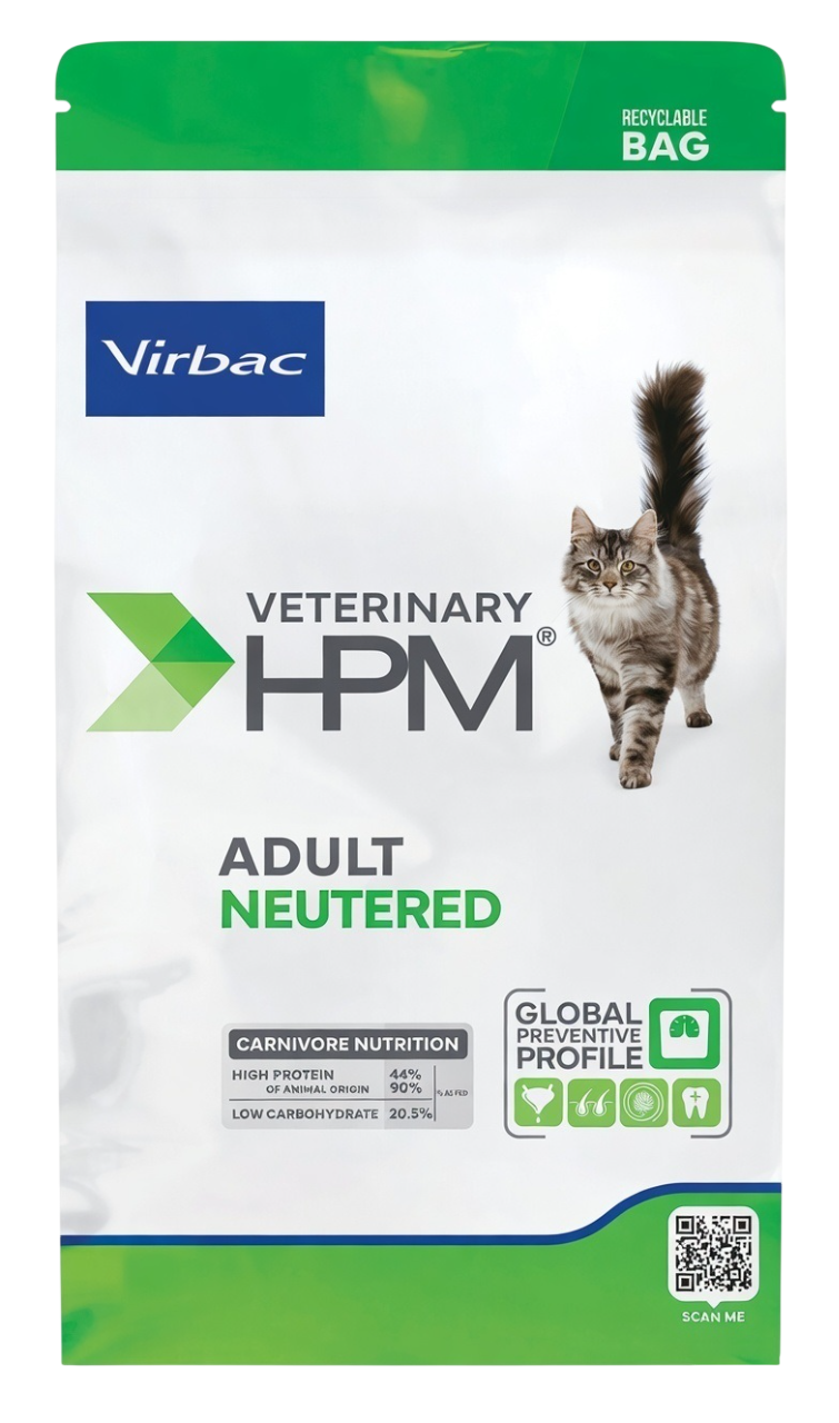 Virbac Veterinary Hpm Adult Neutered Cat Dry Food